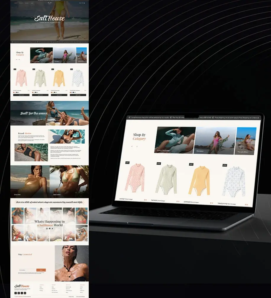 UI UX Shopify design
