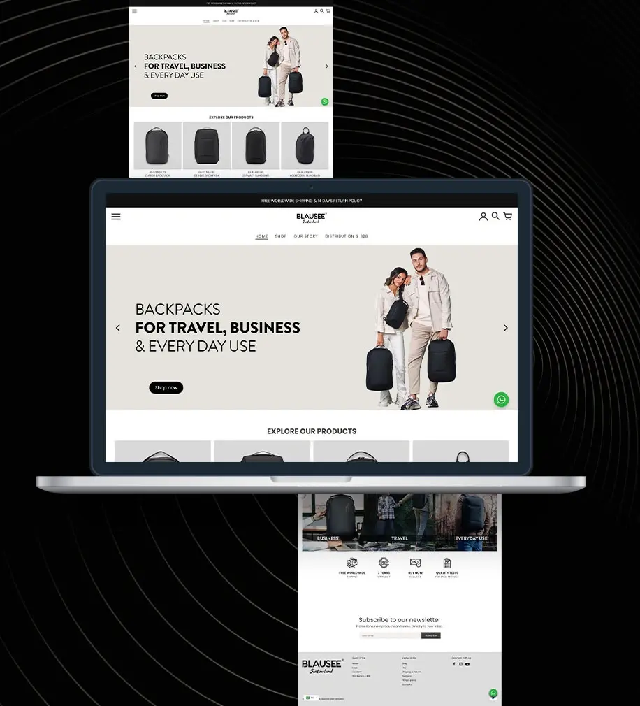 UI UX Shopify design