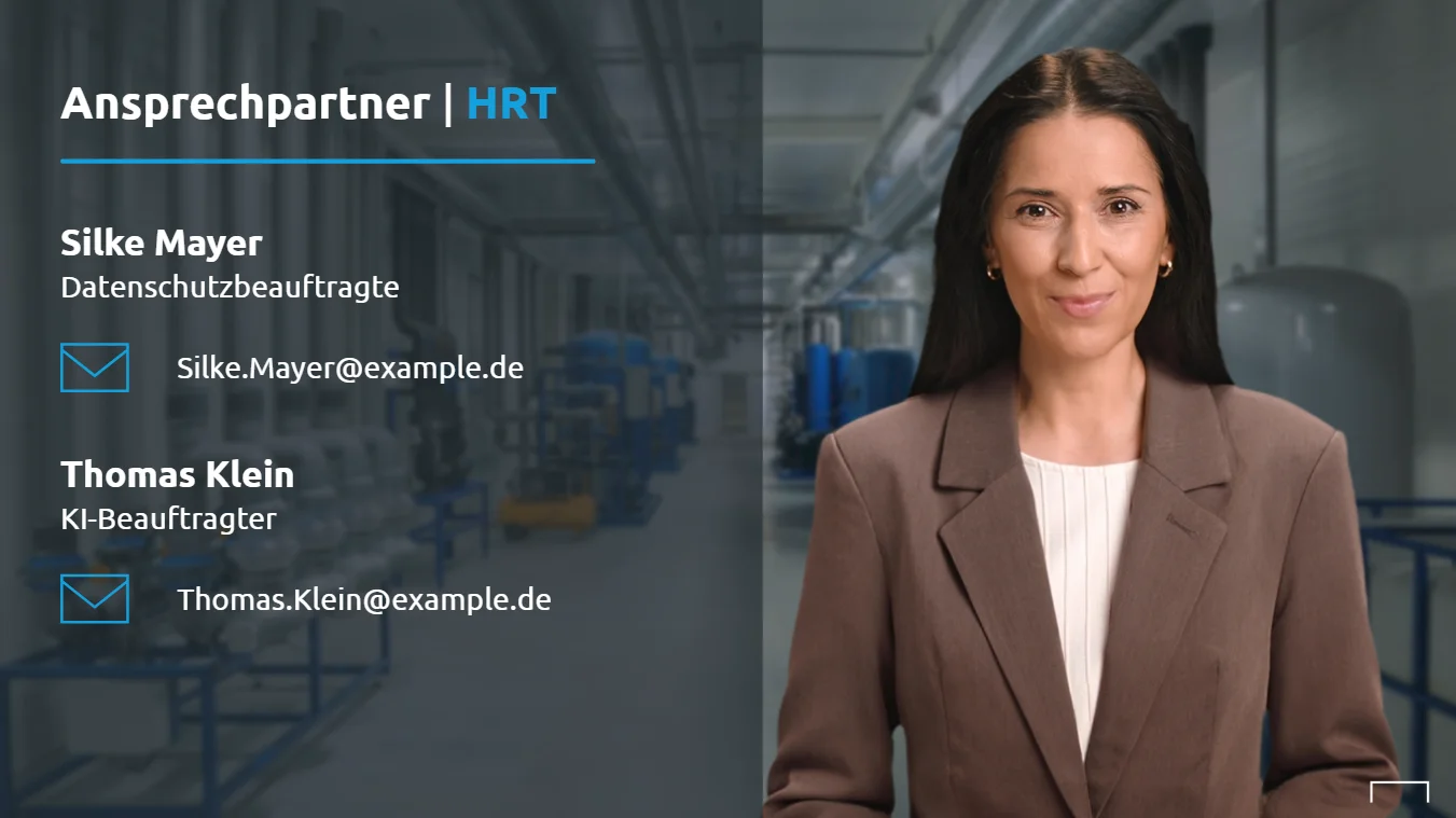 Bridgly-Schulung mit personalisierten Ansprechpartnern für Datenschutz und KI im jeweiligen Unternehmen