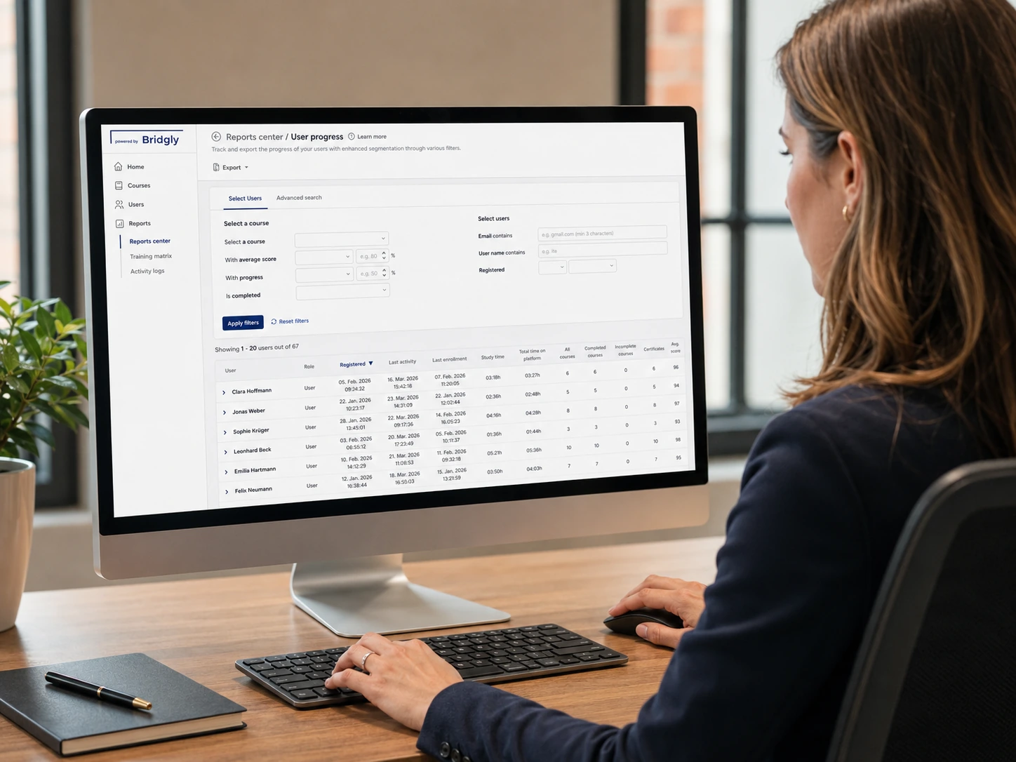 Bridgly-Plattform: Audit-Dashboard mit Unterweisungsnachweisen
