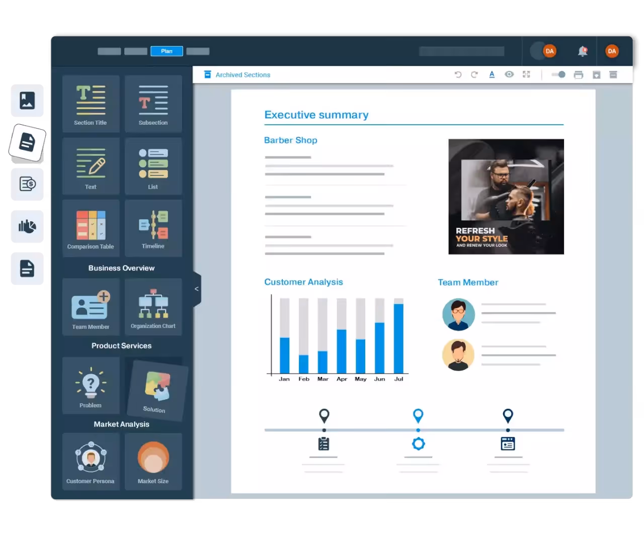 Business Plan Software with AI Assistant | Upmetrics