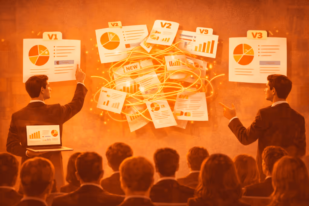 Pitch deck management. Version control for pitch decks how to avoid chaos