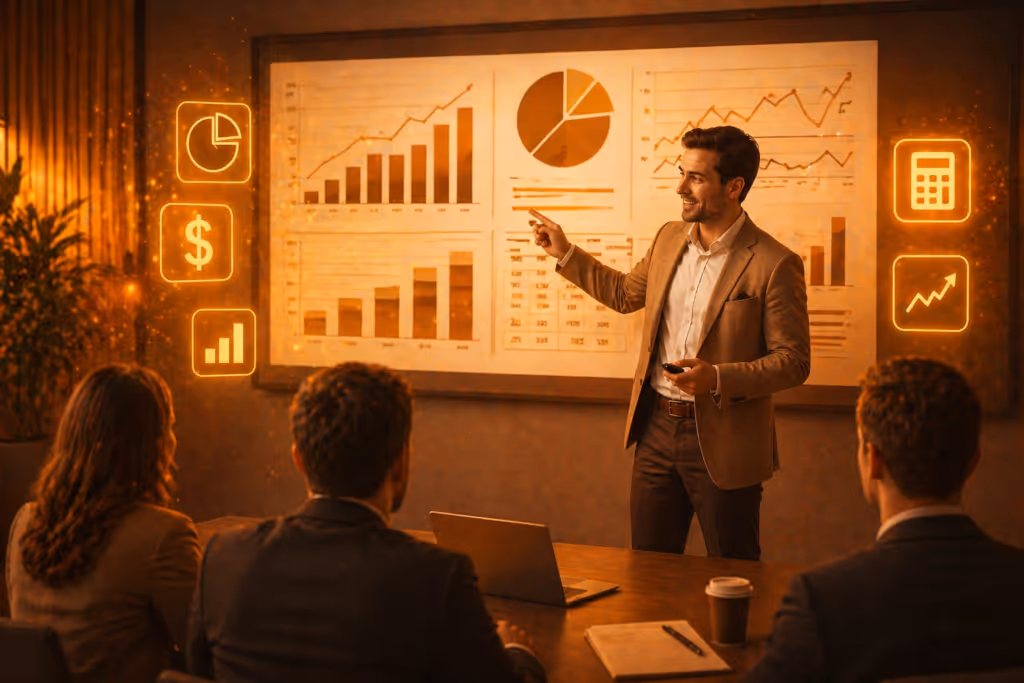 Financial slides explained what investors actually want to see