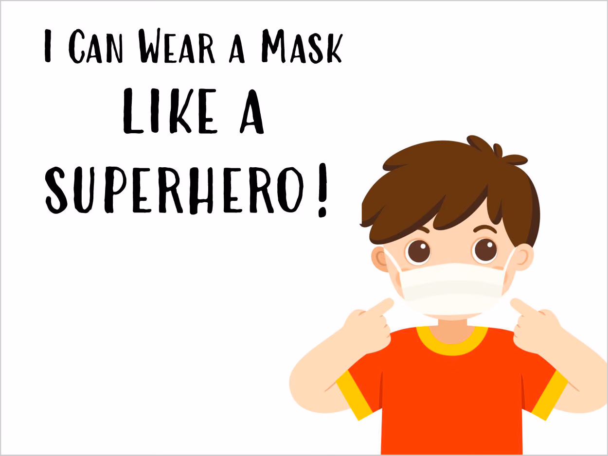 I Can Wear A Mask - Social Story — Behavior Frontiers