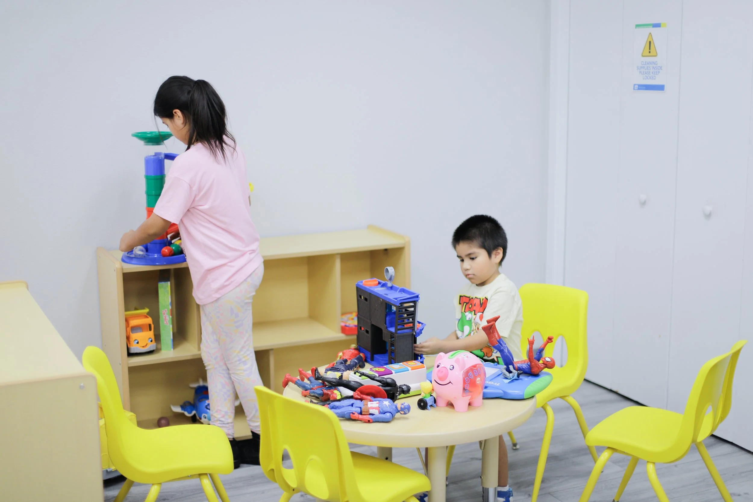 Play-based learning space designed for children with autism at Behavior Frontiers center