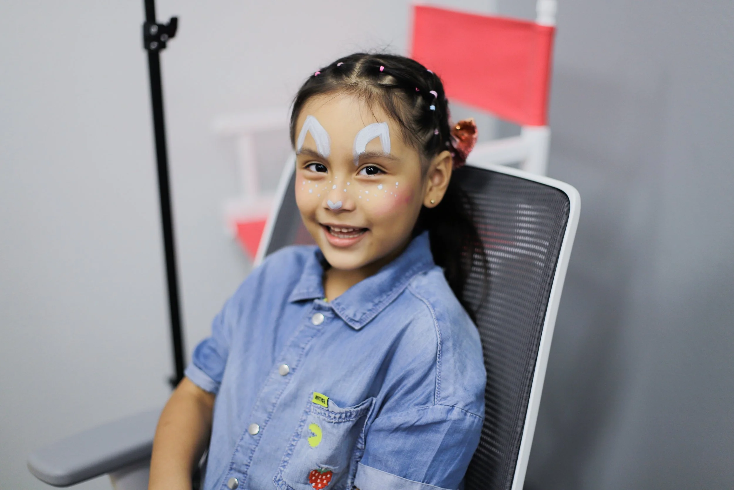 Face painting for children at the Behavior Frontiers San Antonio autism care center