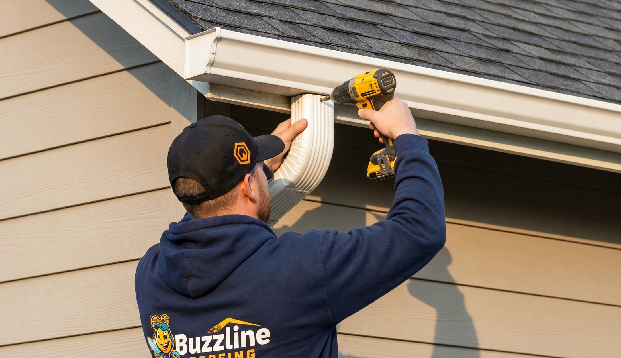 Gutter installation work