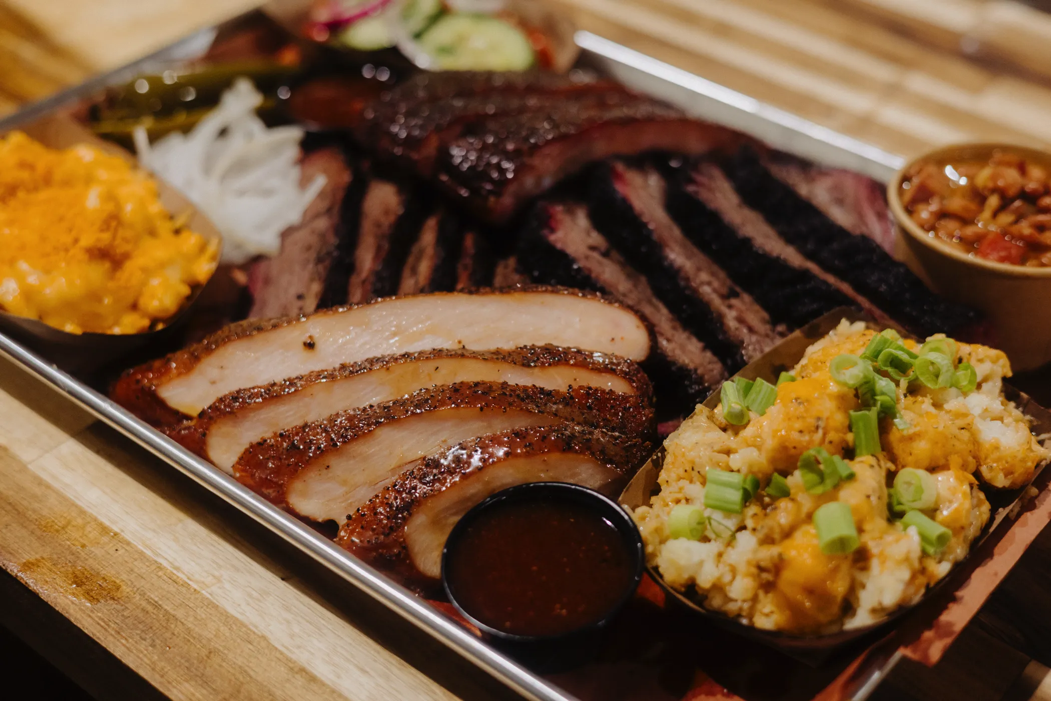 Close-up of premium barbecue ingredients prepared at Baare BBQ.