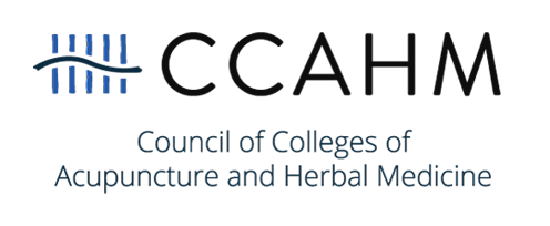 CCAHM Logo with stylized blue waves and smaller text reading 'Council of Colleges of Arts and Sciences'.