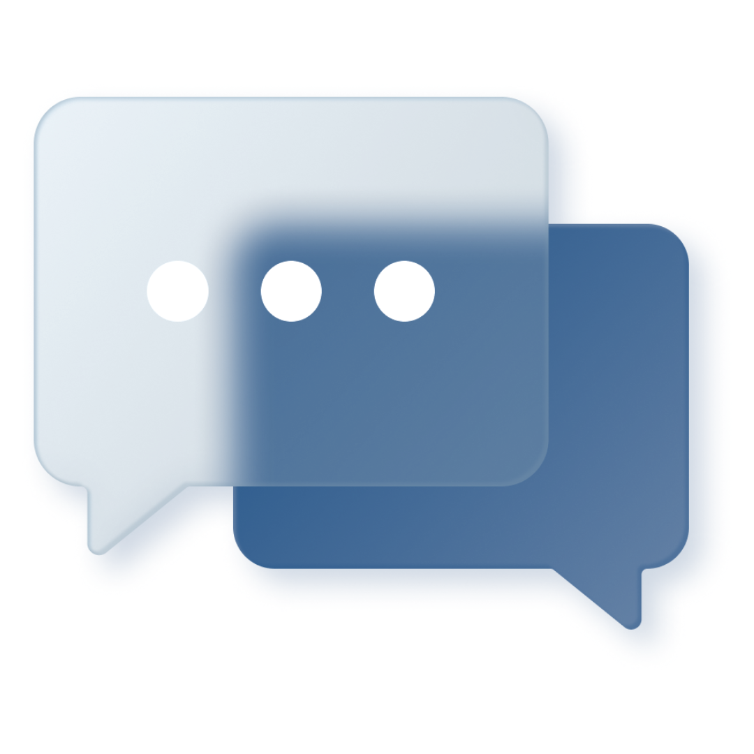 Bubble chats illustration