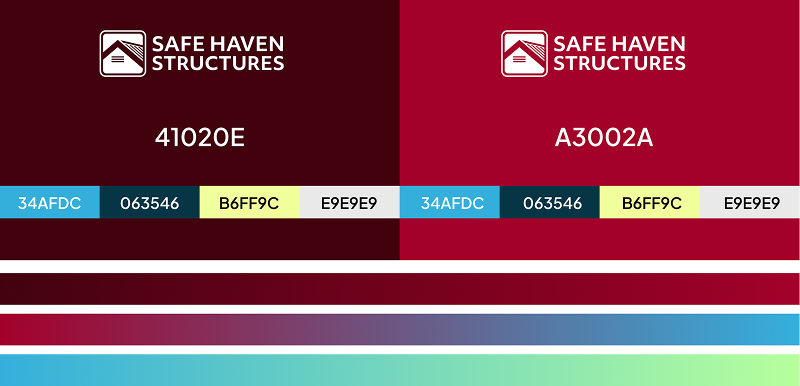 Client Work - SafeHaven Structures - Logo and Brand Elements