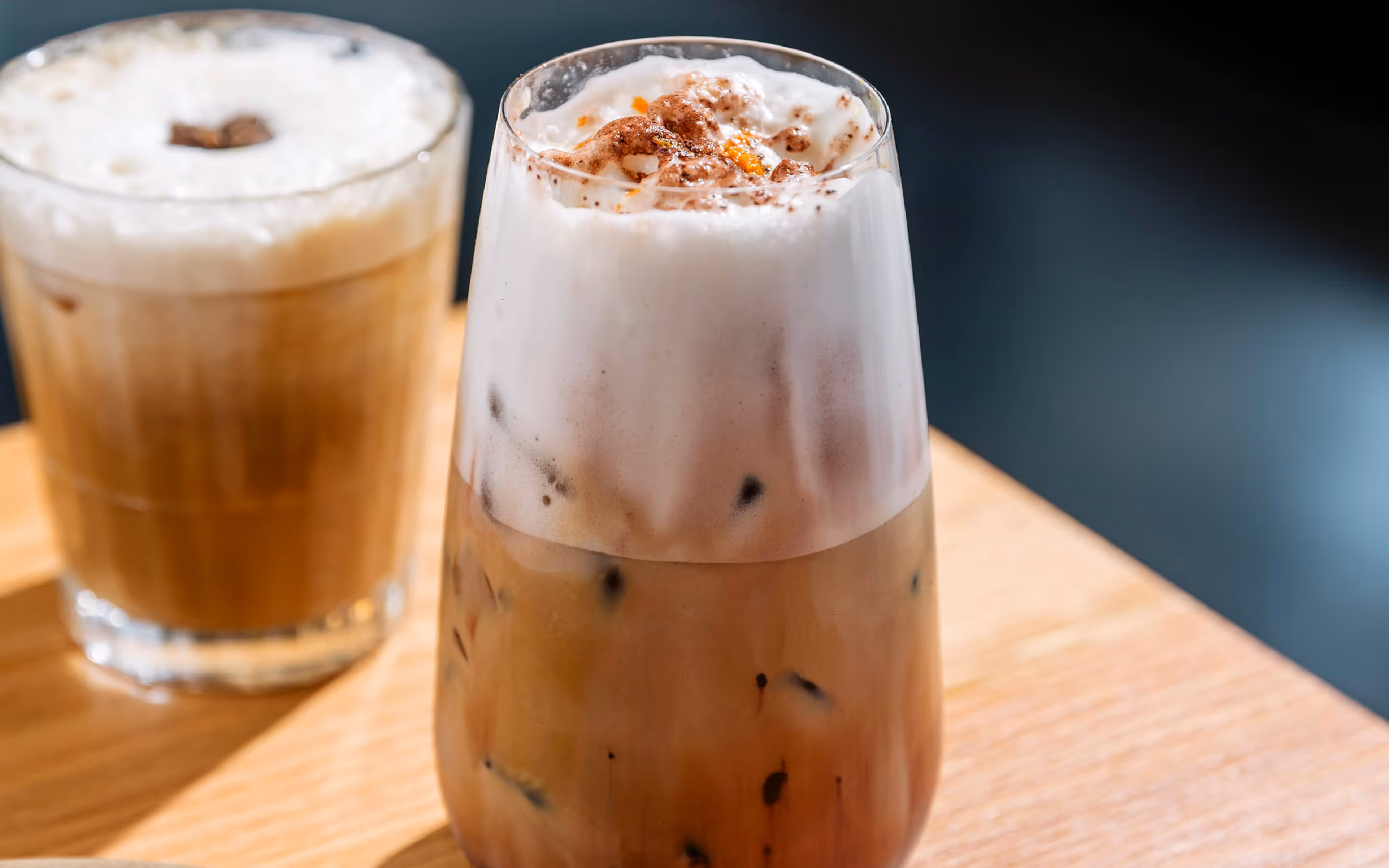 Bebidas de especialidad preparada a base de cafe y chai