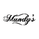 Black cursive script spelling 'Mundy's' on white background.