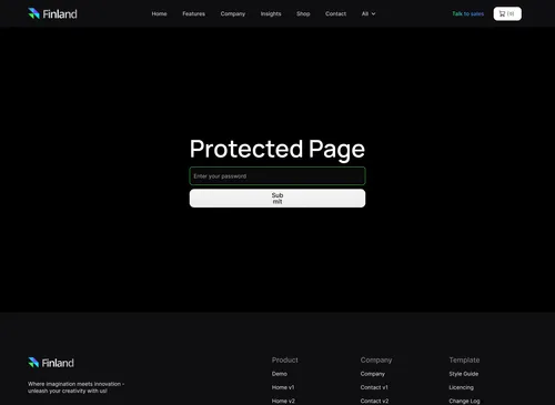 Saas Webflow Template - Finland - Designed by Azwedo.com and Wedoflow.com