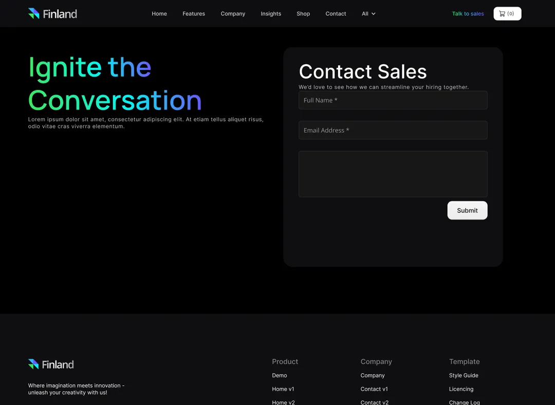 Saas Webflow Template - Finland - Designed by Azwedo.com and Wedoflow.com