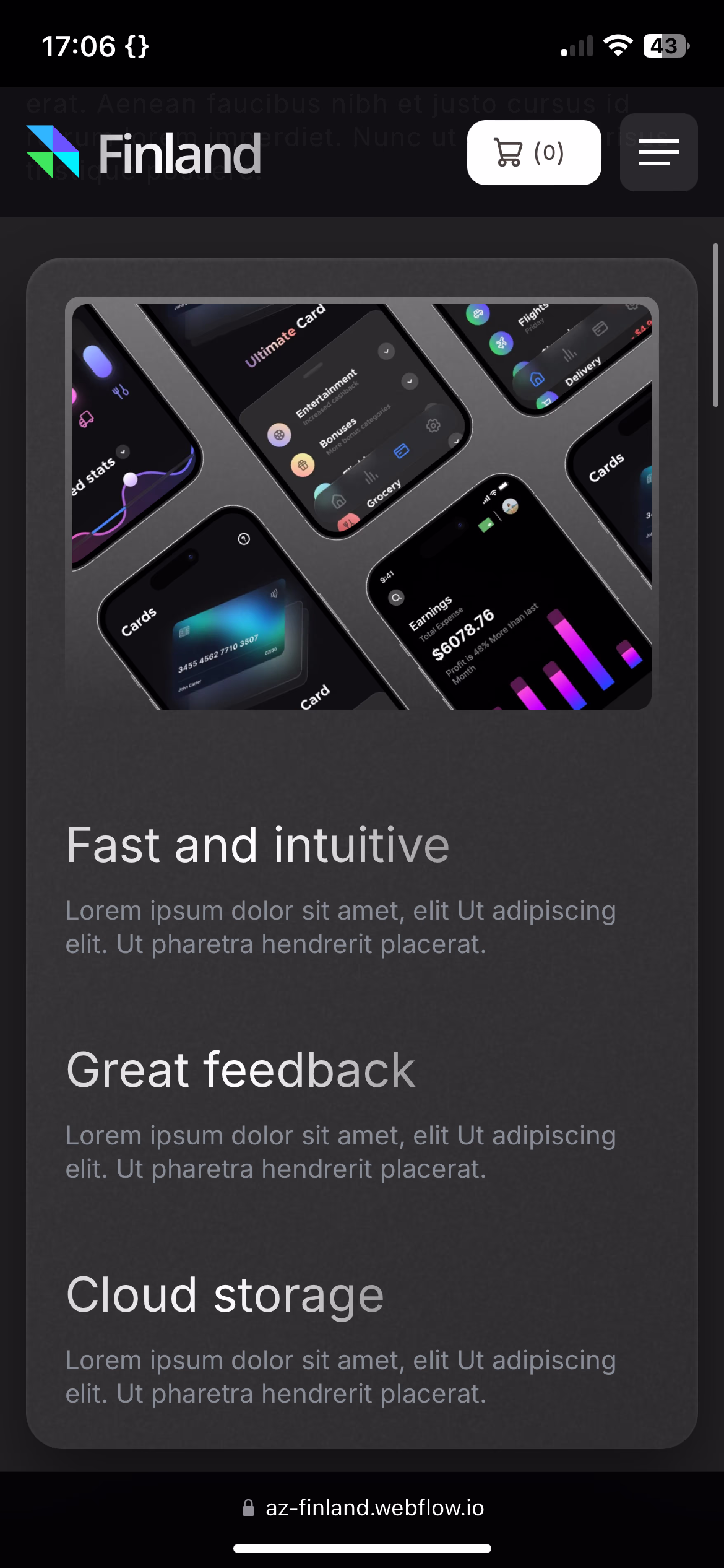 Saas Webflow Template - Finland - Designed by Azwedo.com and Wedoflow.com