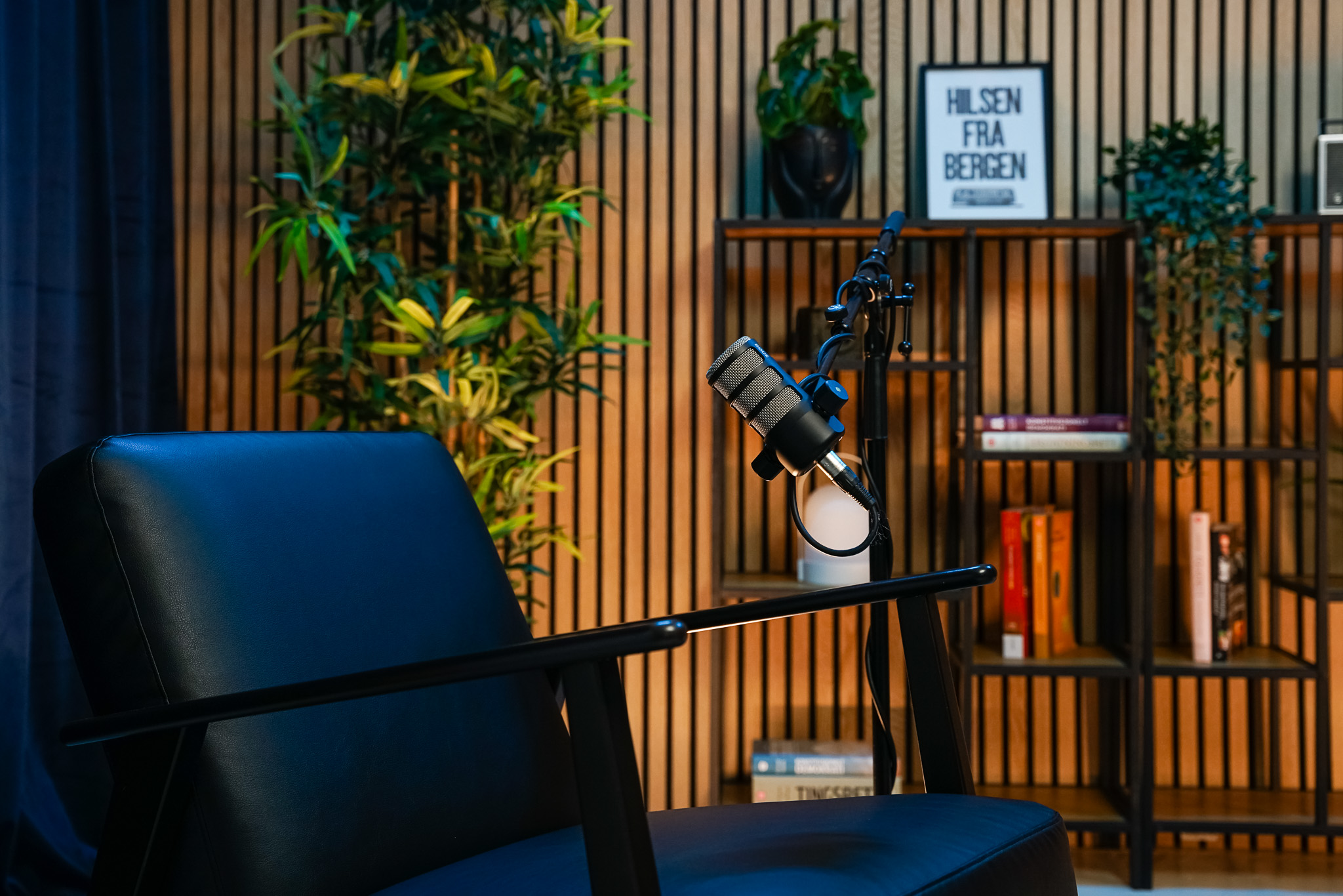 Podcast recording space in Bergen