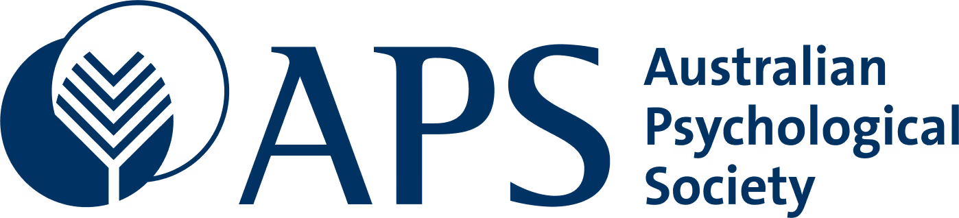 Australian Psychological Society logo with letters APS and a stylized tree inside a circle.