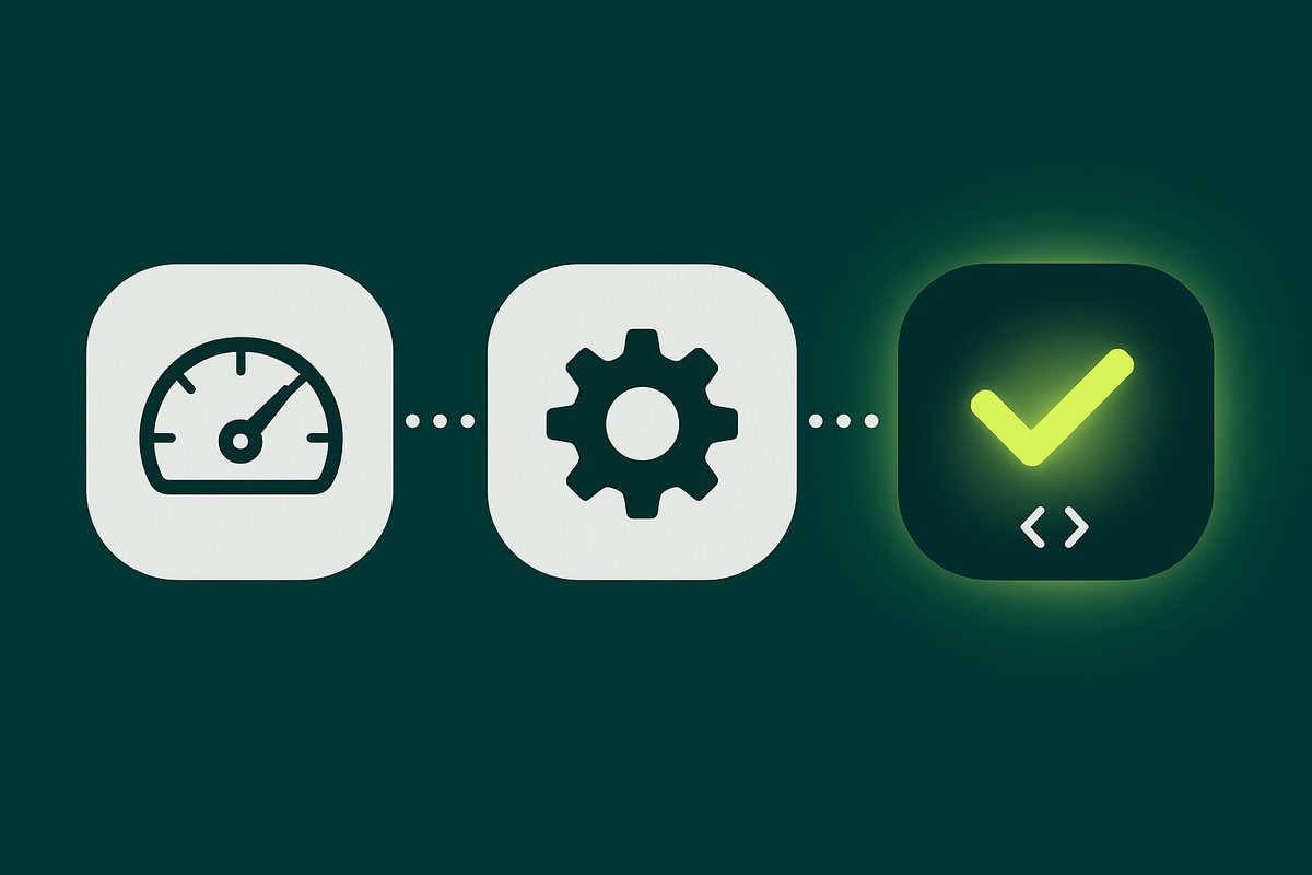 Tools diagnose, execution earns the AI citation: a diagnose to execute to cited flow