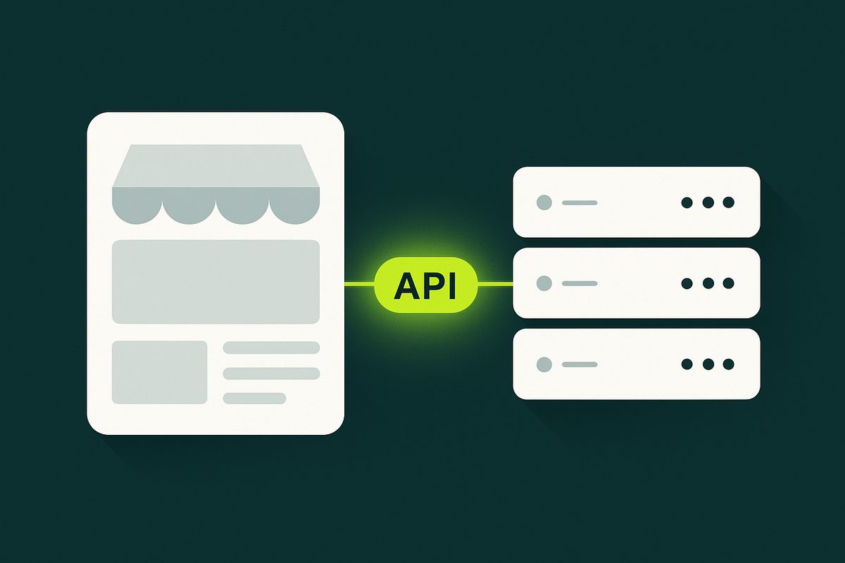 Headless Shopify: a decoupled storefront and backend connected by an API