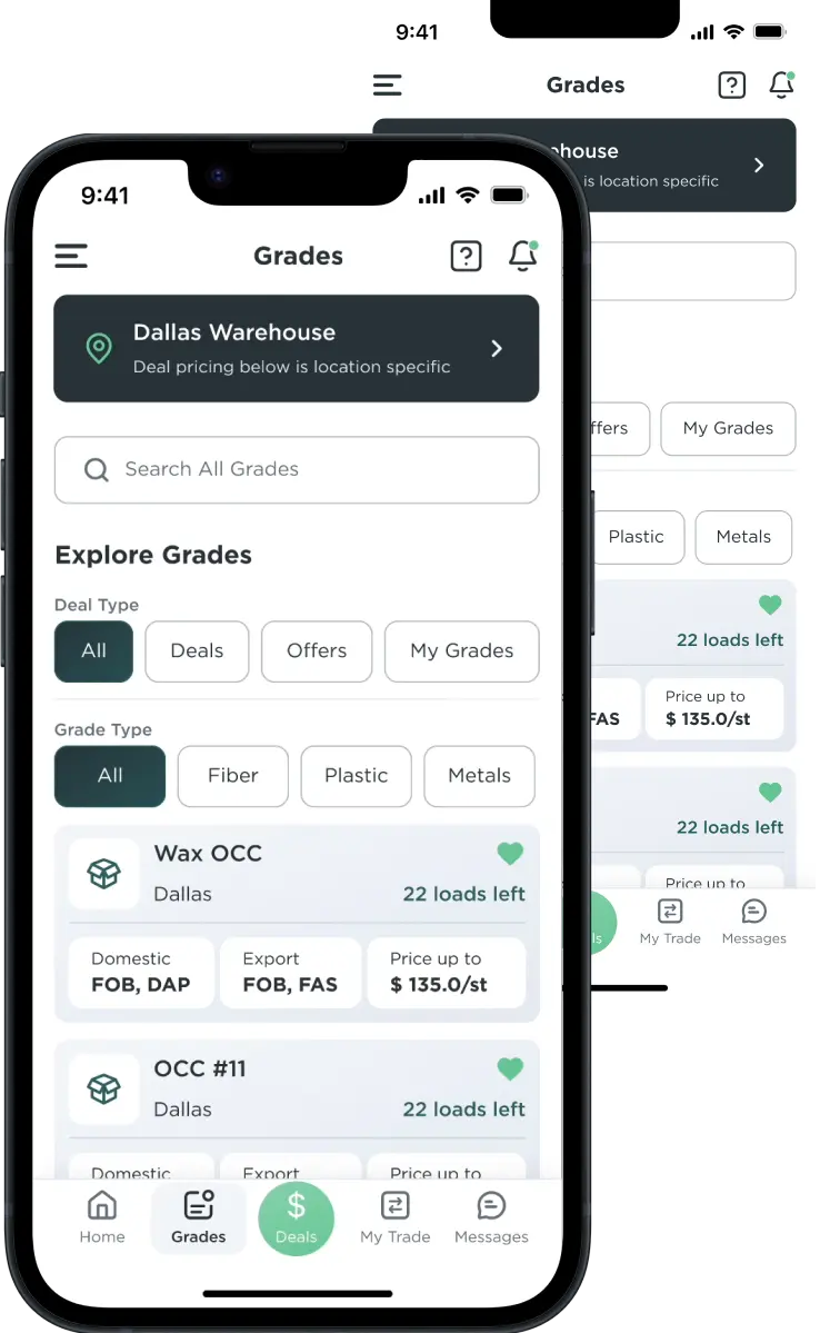 Hubbit App Recyclable Grades