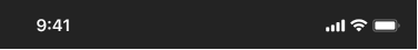 Iphone status bar