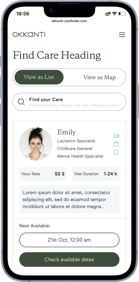 Okkanti responsive design mockup