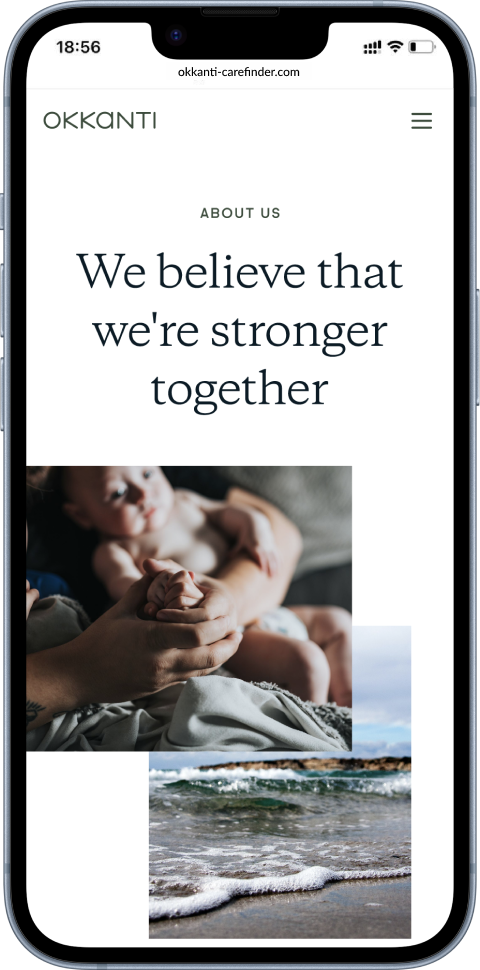 Okkanti responsive design mockup