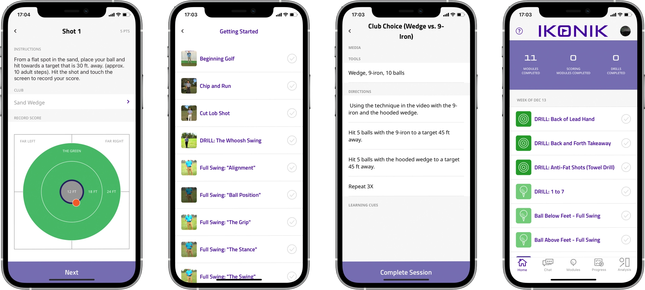 Ikonik Golf Students App