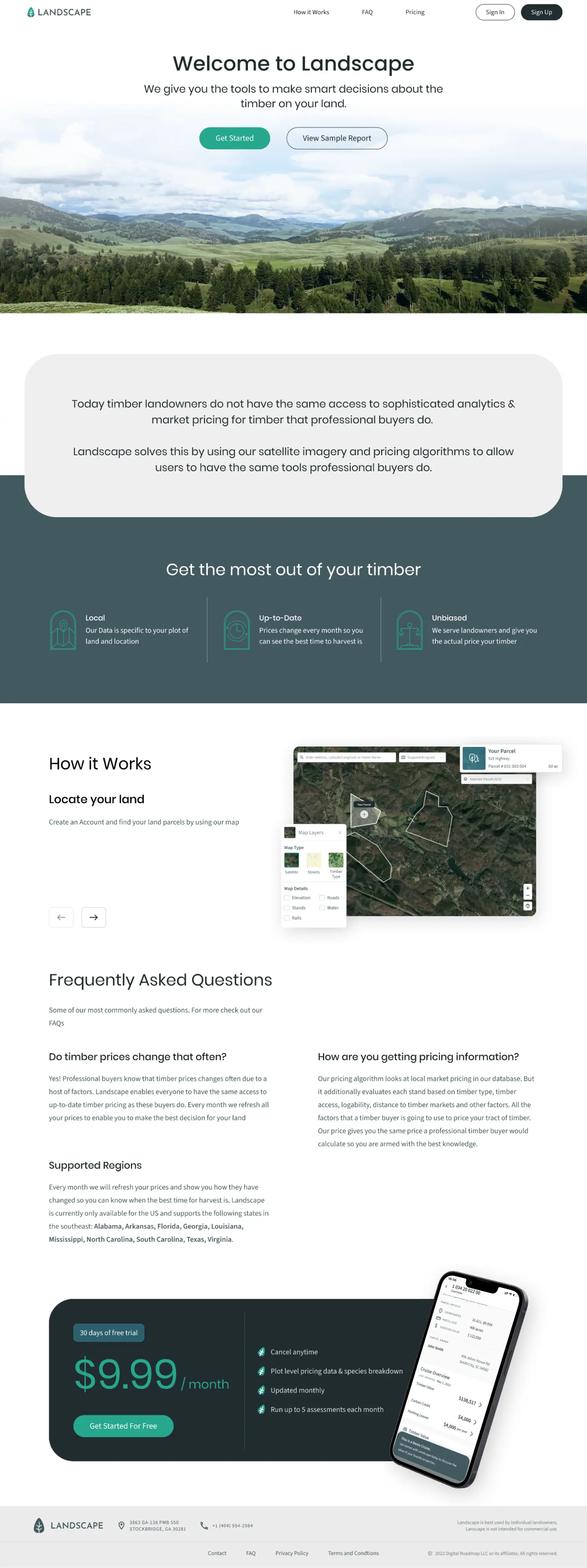 Landscape Homepage