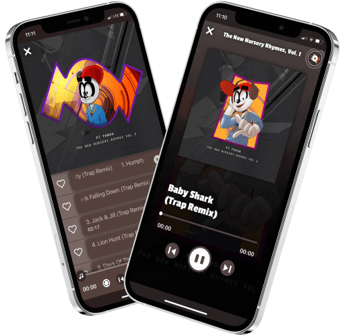 Healthy hiphop ios mobile application music player section banner