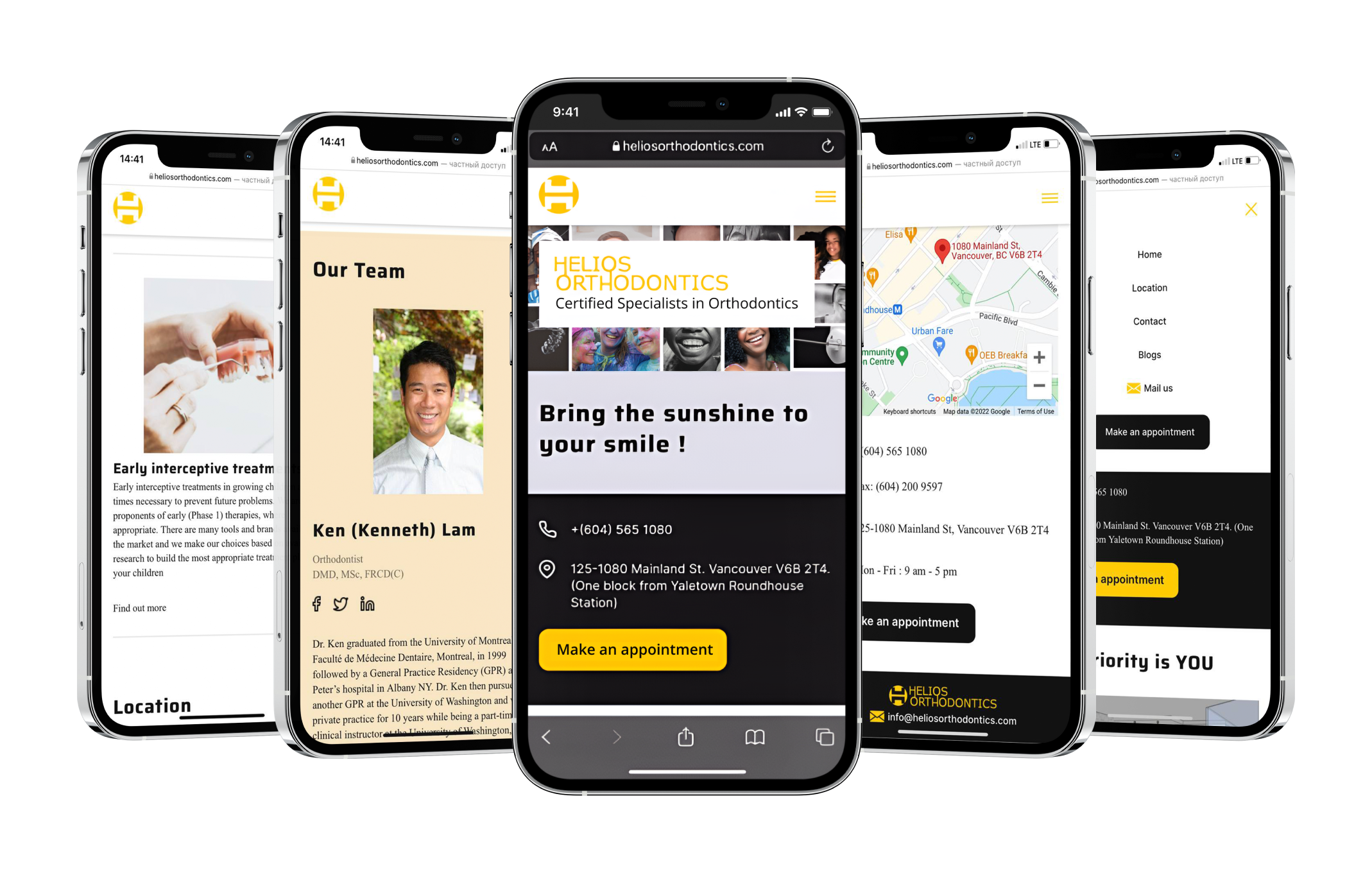 Helios responsive design section banner