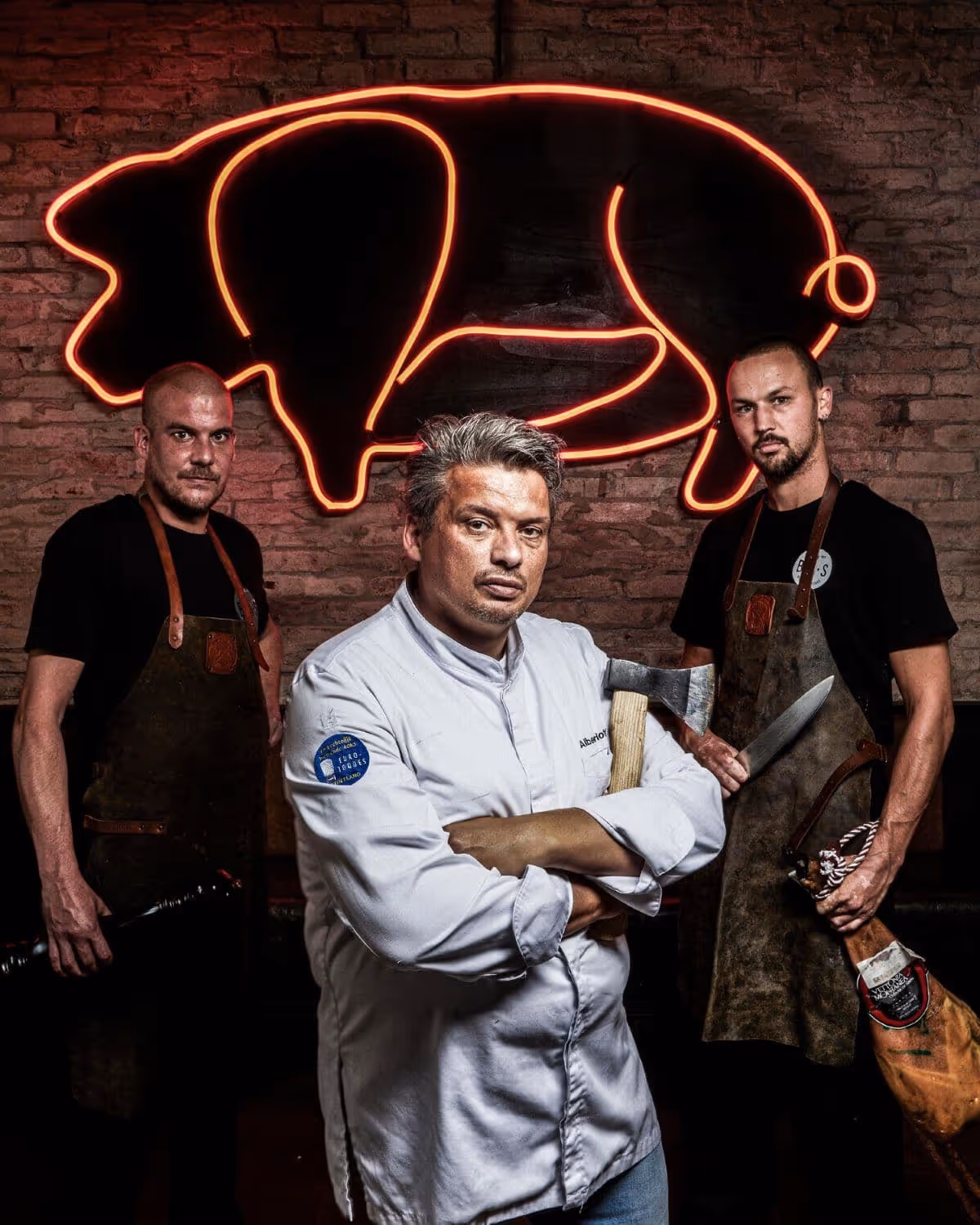 Het BBQ team van De Keukenploeg klaar voor een zakelijk BBQ buffet evenement