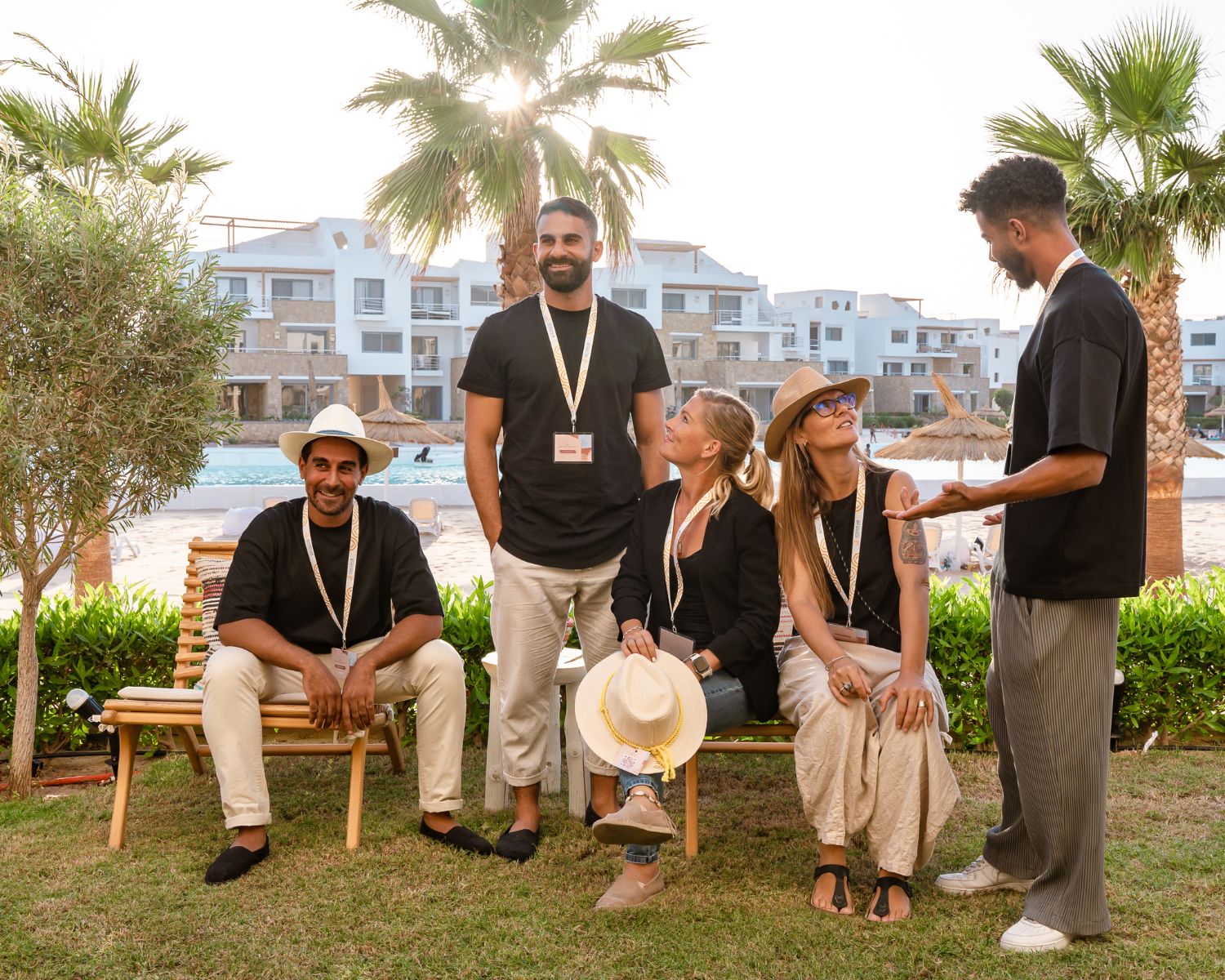 The Jossour team in El Gouna, by a lagoon-front residence