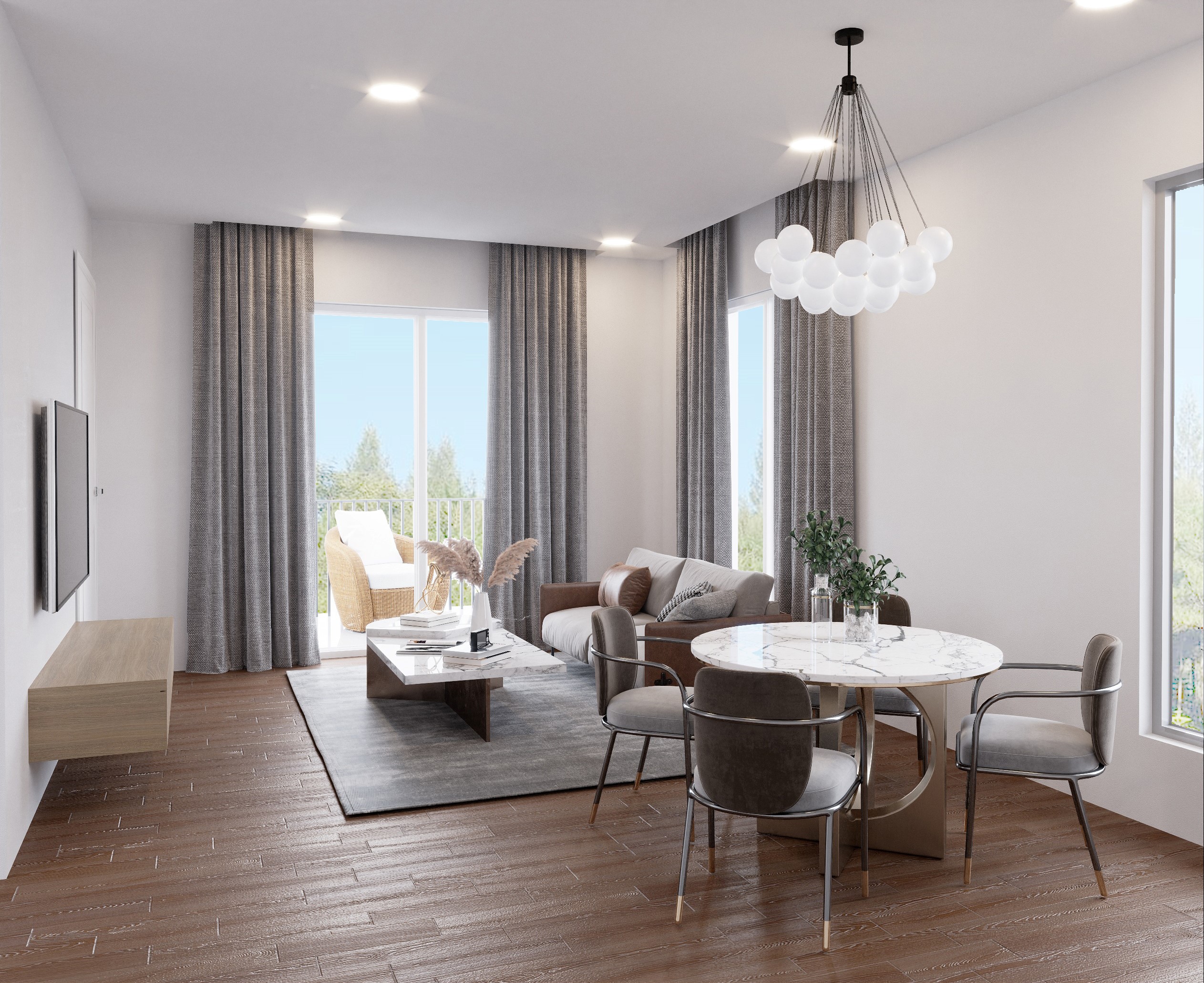 Kolchenbach – Wohnzimmer/Essbereich