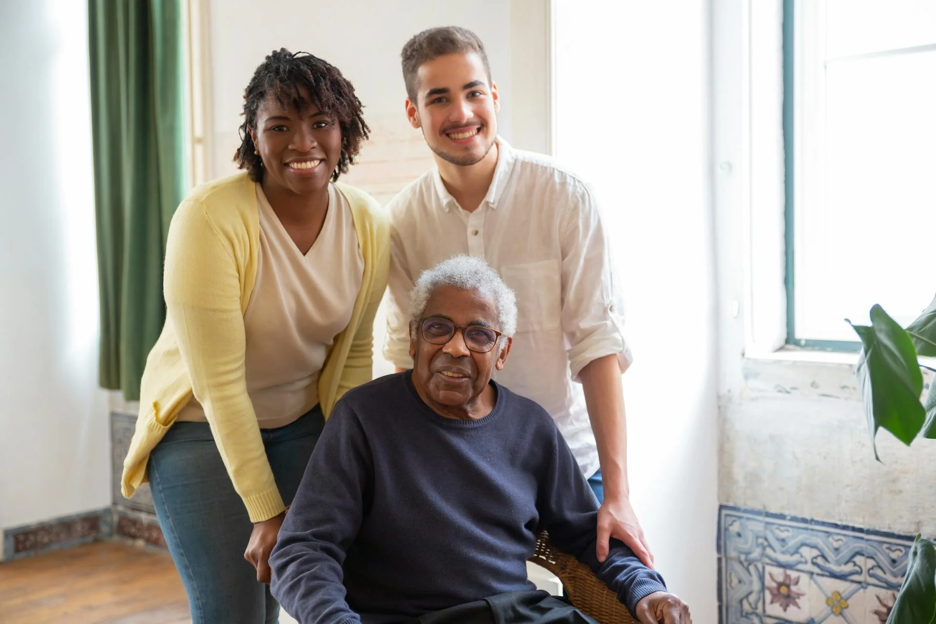 The SadieGrace team together in a warm home setting