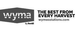 Wyma logo with the tagline 'The Best From Every Harvest' and website wyma-solutions.com.