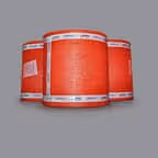 Three red cylindrical paint cans with white lids arranged against a gray background.