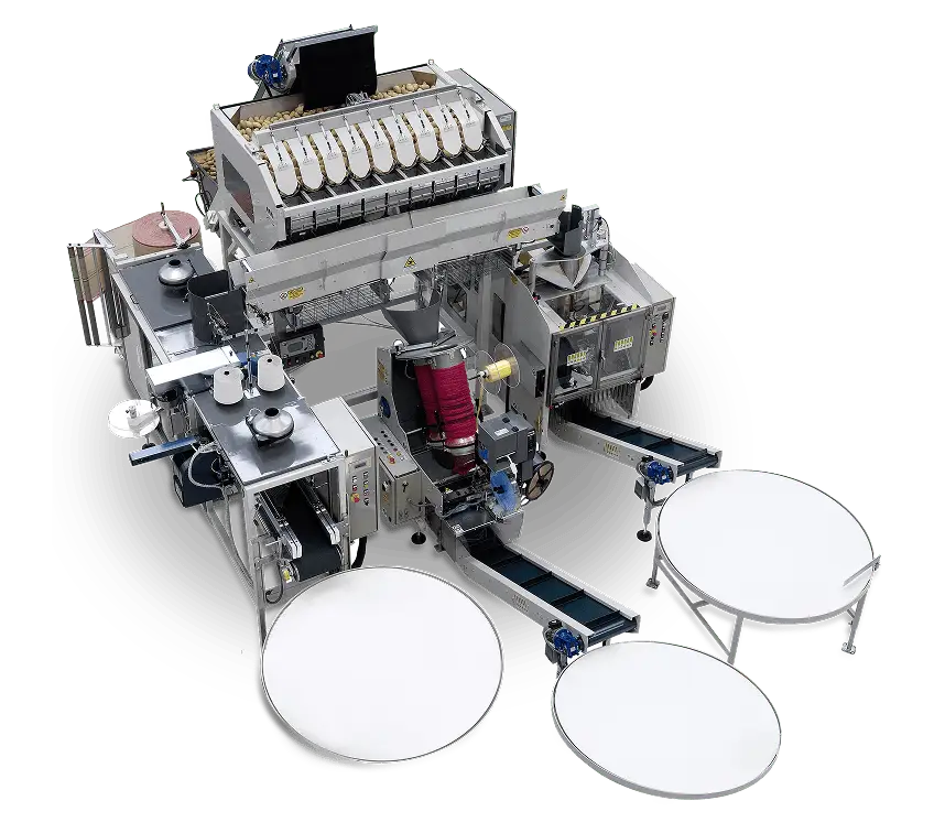 Weighing machine with 9 cups