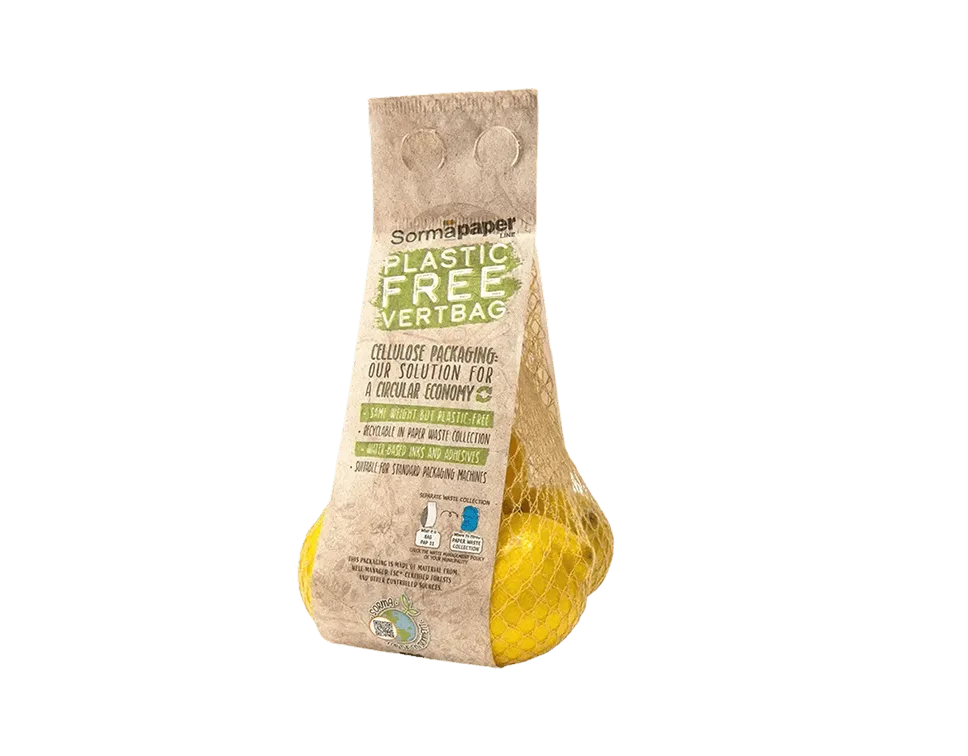 Packaging made from woven mesh and film