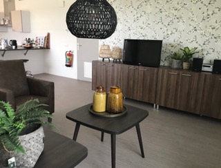 Dressoir in de gemeenschappelijke woonkamer van woonlocatie 's Heeren Loo
