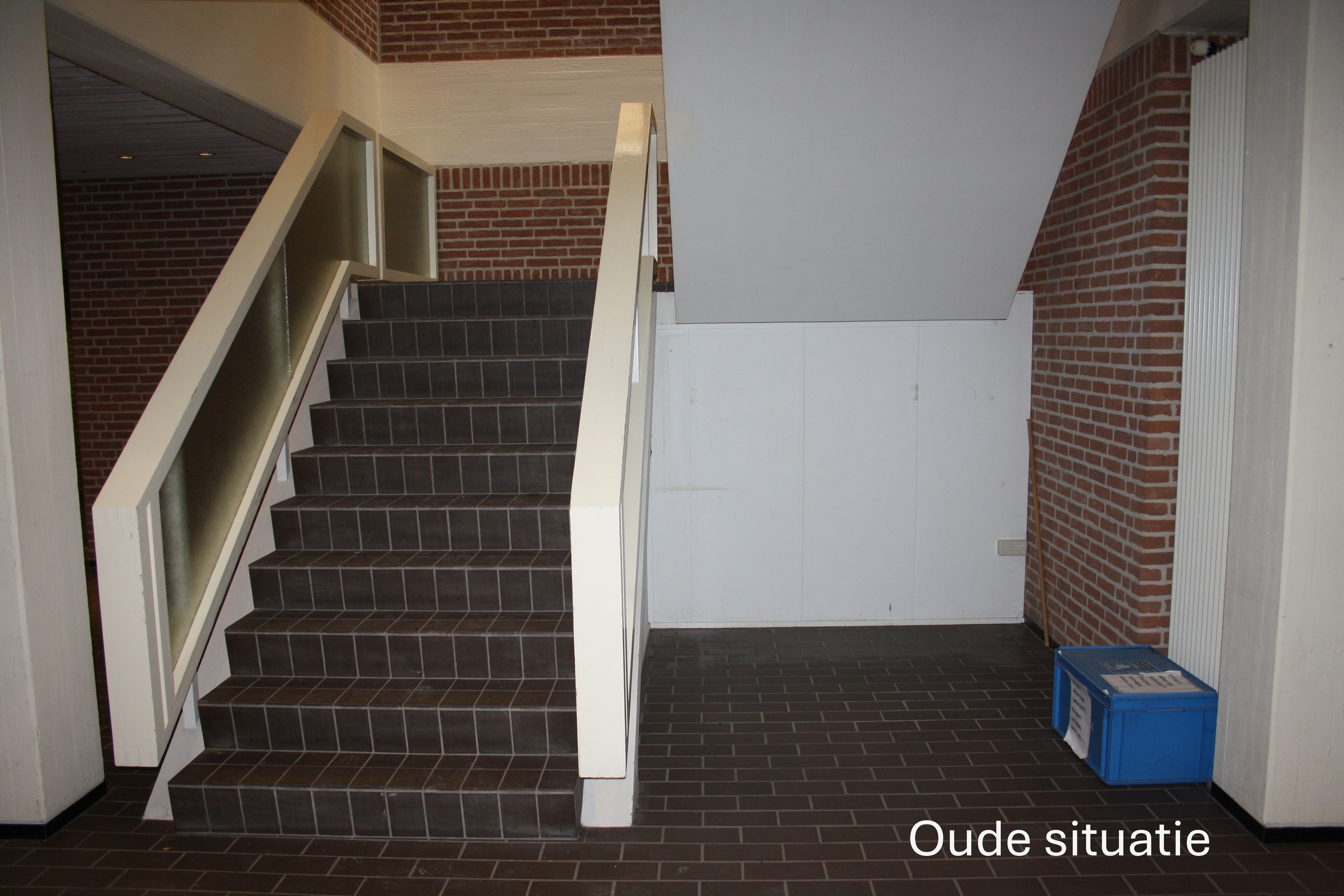 Trapopgang op de begane grond van opleidingscentrum Hoogeveen