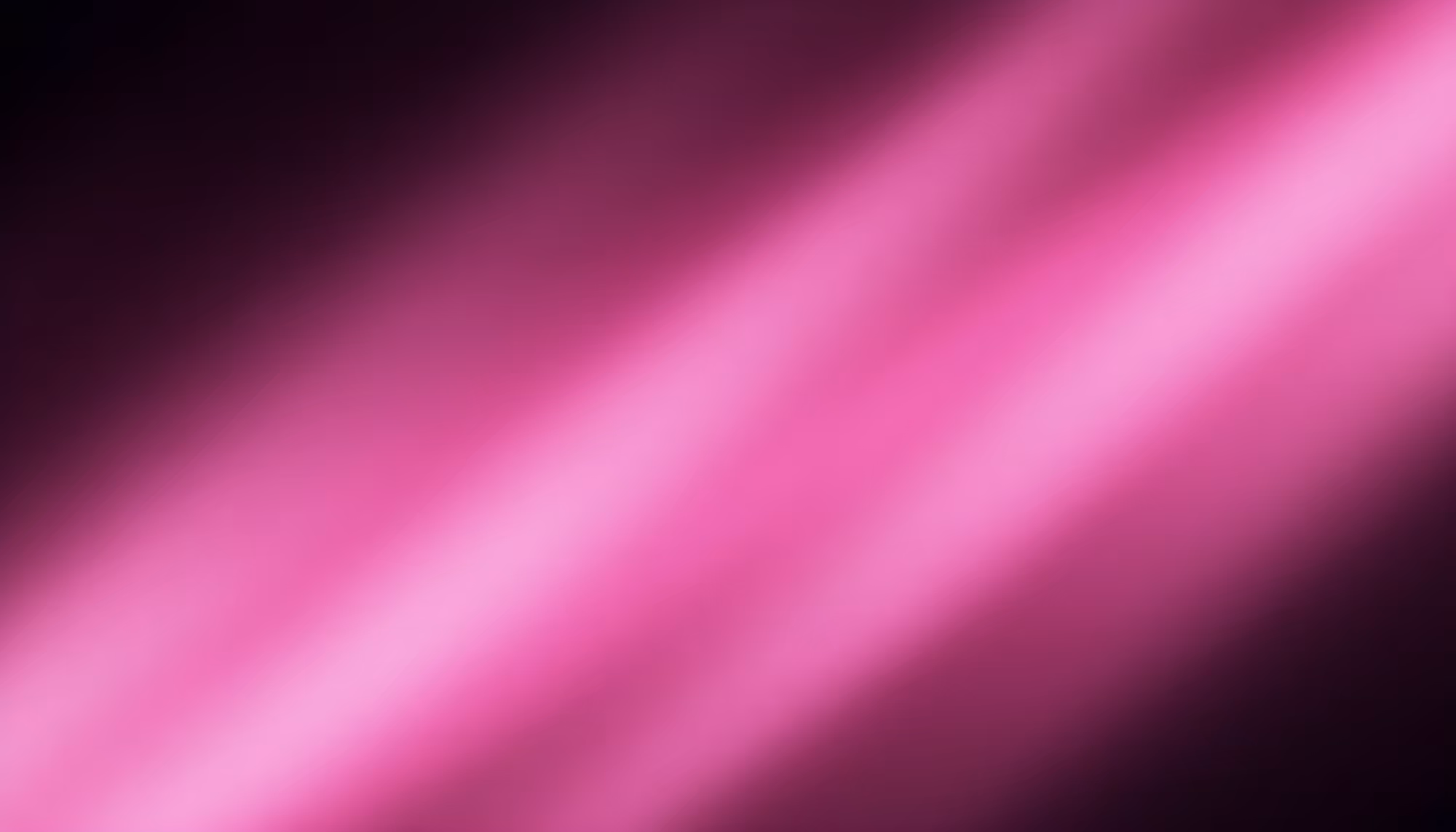 Diagonal bands of glowing magenta and pink light streaking across a dark black background, creating a smooth, abstract gradient effect.