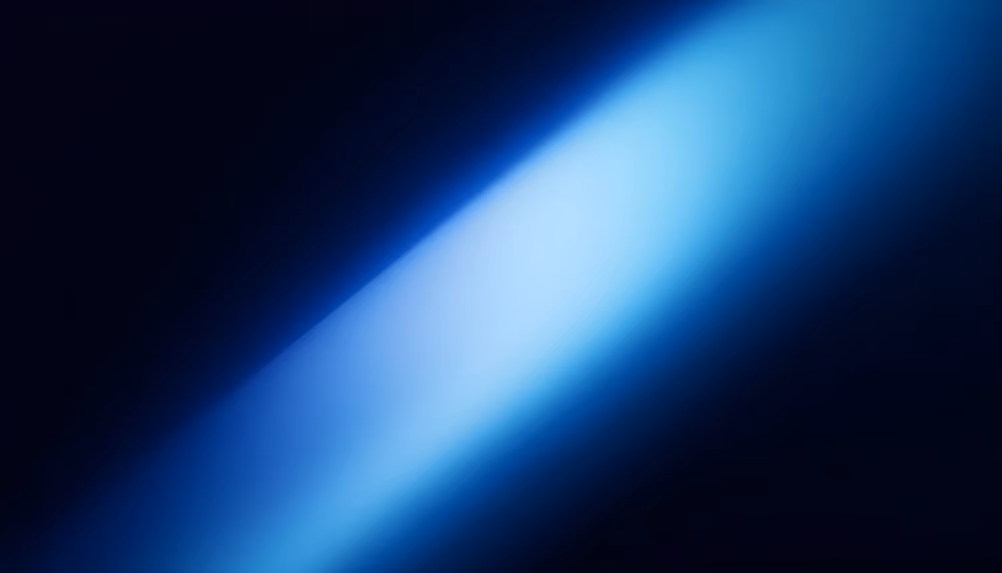 A diagonal beam of bright white-blue light cutting across a dark navy background, fading from a luminous white core to soft cyan edges and deep darkness on either side.