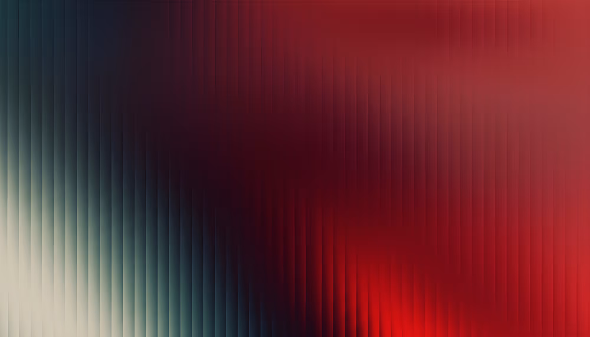 Abstract gradient background with vertical streaks transitioning from light gray and teal on the left through deep black in the center to vivid crimson red on the right.
