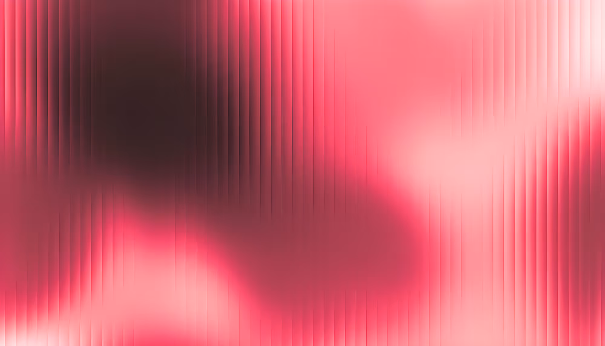 Abstract gradient background with vertical stripe texture in shades of pink and rose, featuring a dark maroon upper-left corner, a bright magenta lower-left accent, and a soft white-pink glow in the upper-right area.