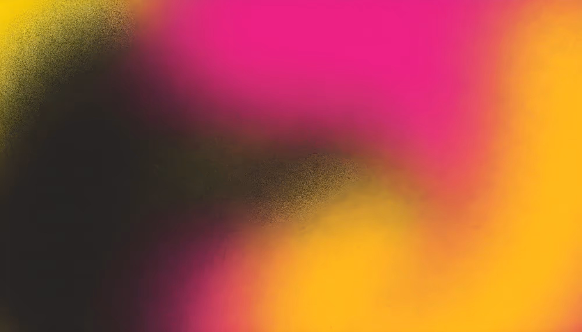 Abstract image with vibrant pink, yellow, and black hues blending smoothly. The colors create a dynamic, energetic mood with a soft gradient effect.