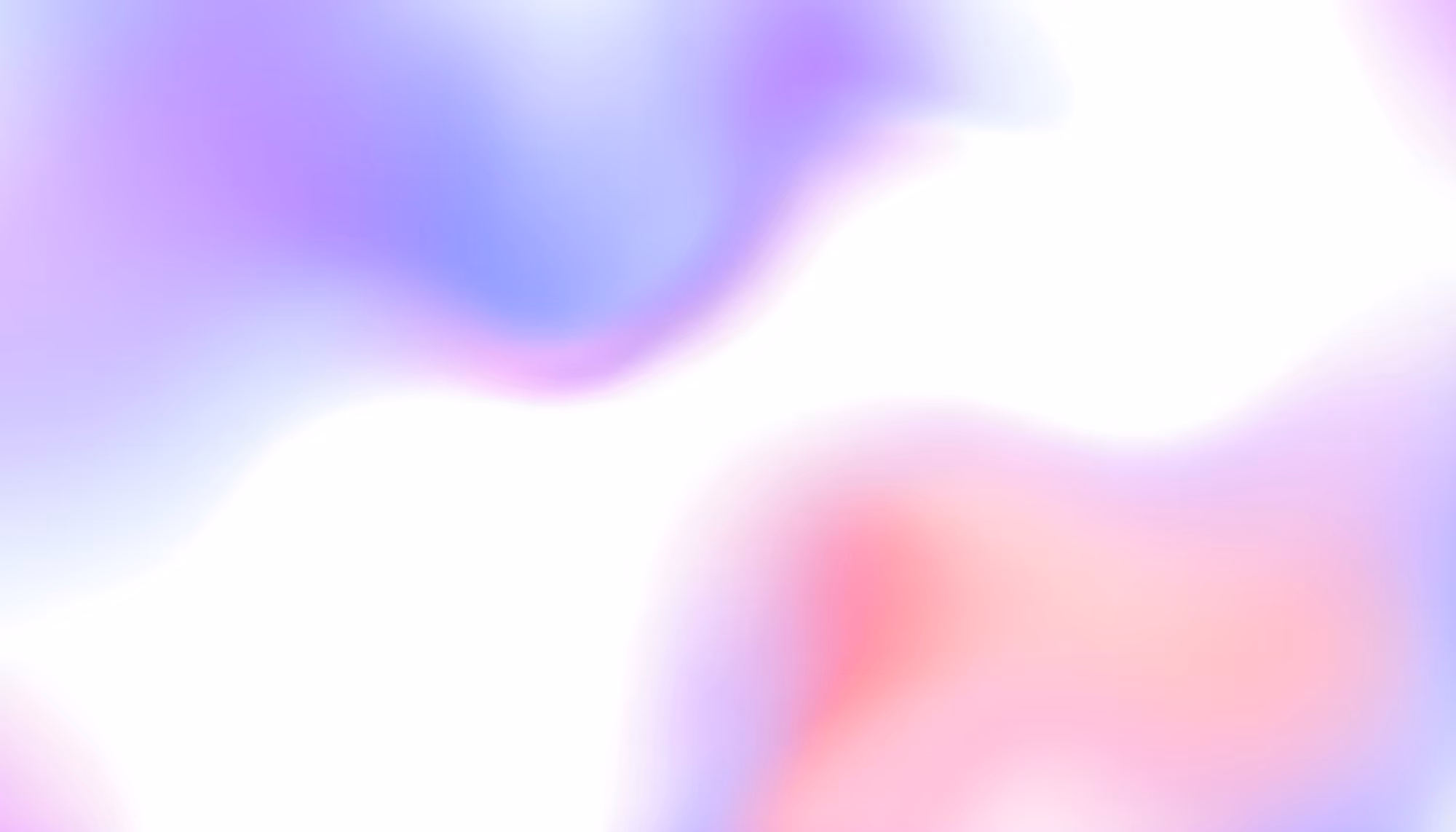 A smooth gradient background with soft, flowing hues of purple, blue, and pink blending seamlessly, creating a calm, serene atmosphere.