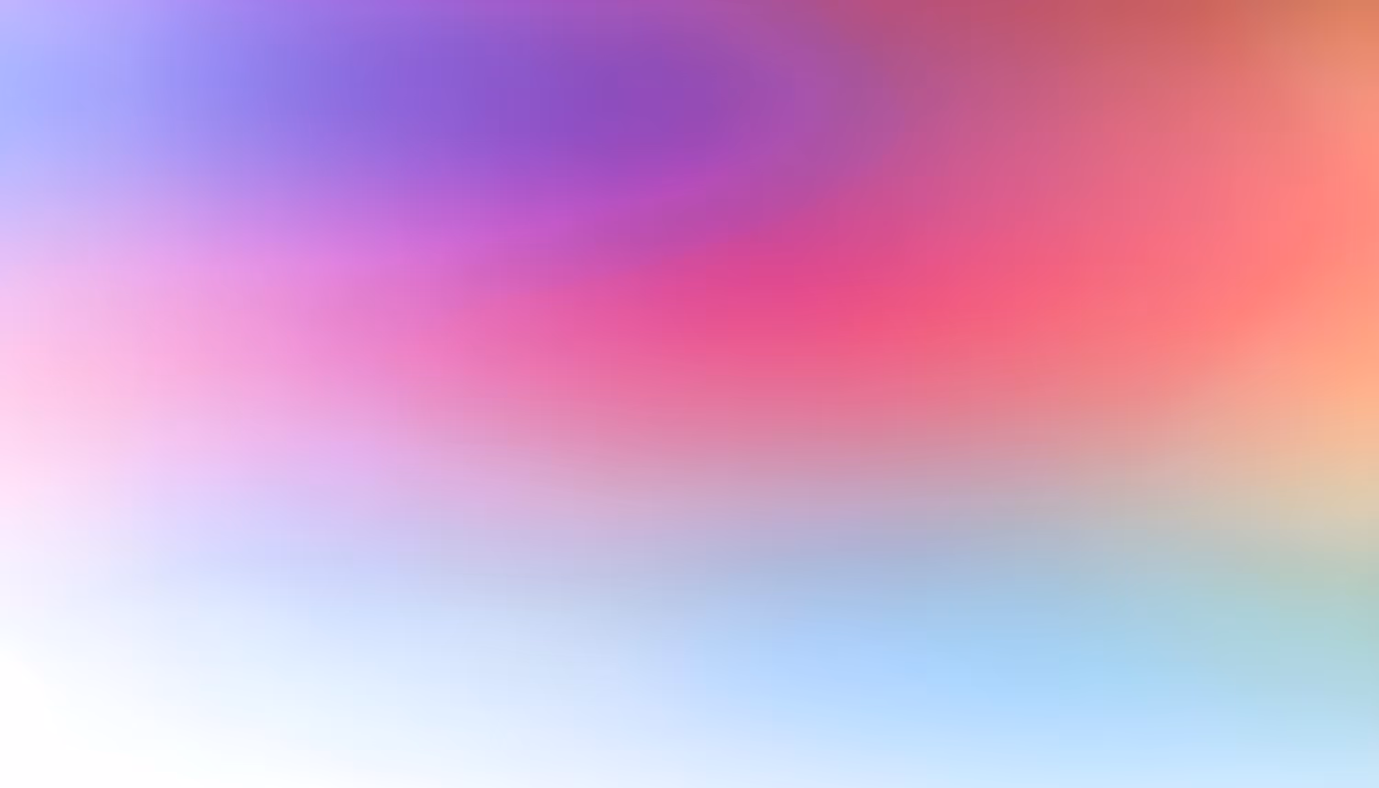 A soft, dreamy gradient with blended hues of purple, pink, orange, and blue. The abstract image conveys a calming and serene atmosphere.