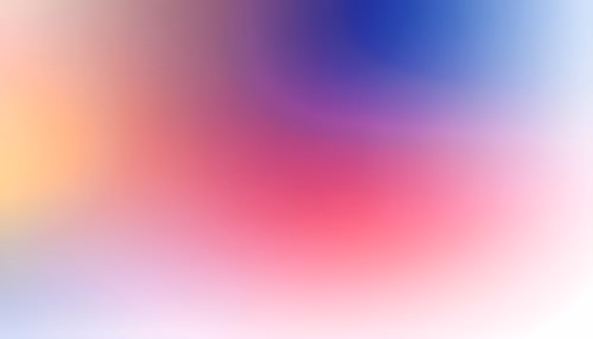 A smooth, vibrant gradient blends soft hues of blue, pink, and orange, creating an abstract and soothing visual with a dreamy, peaceful aura.